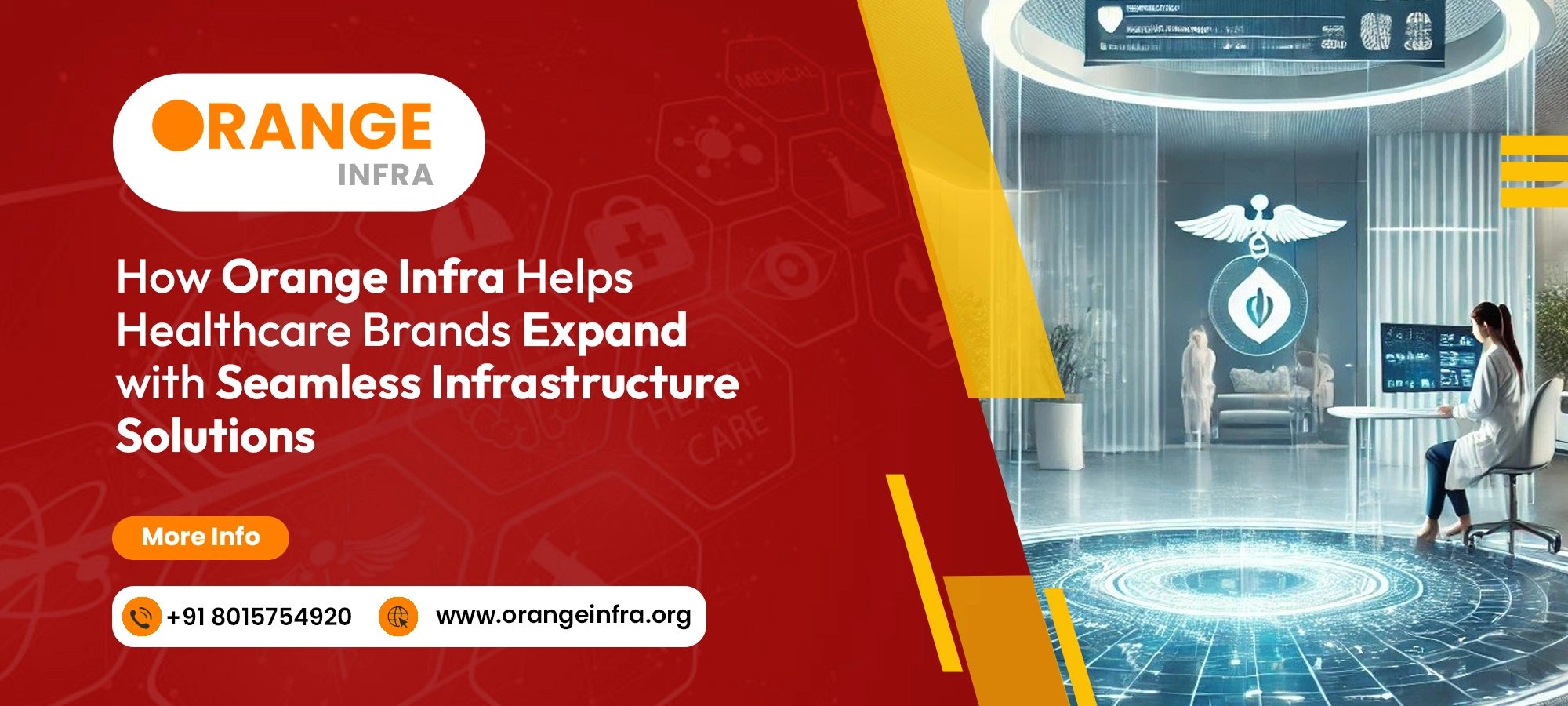 How Orange Infra Helps Healthcare Brands Expand with Seamless Infrastructure Solutions